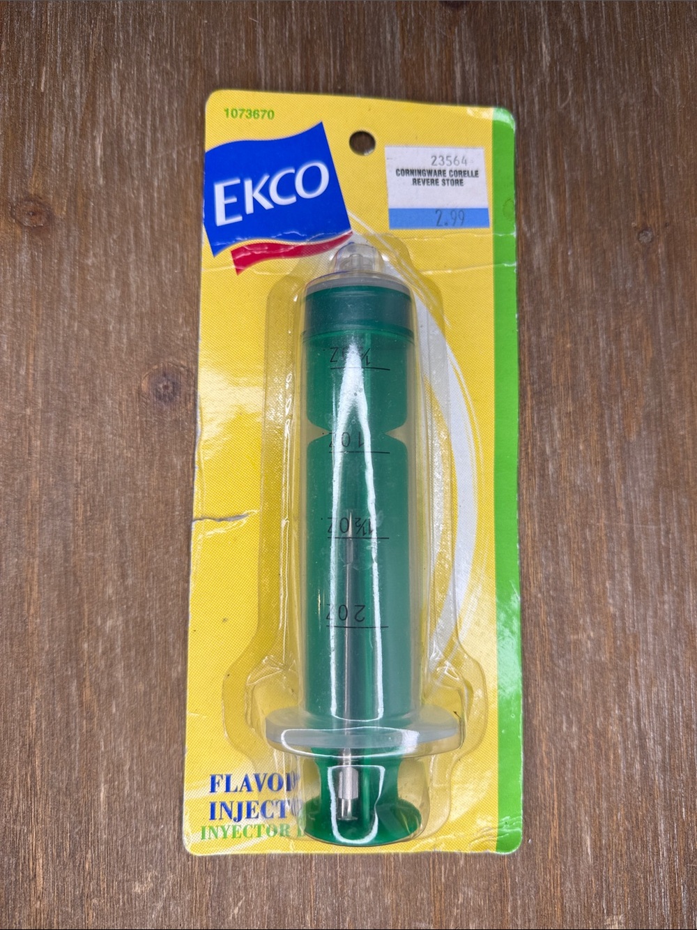 EKCO Flavor Injector NOS Sealed 2oz Green 2006